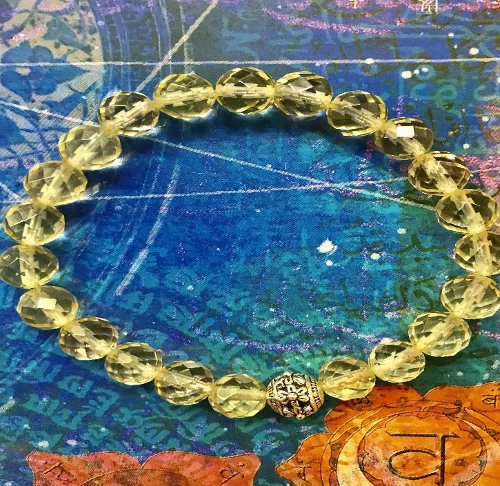 Lemon Quarz Genuine Crystal Bracelet