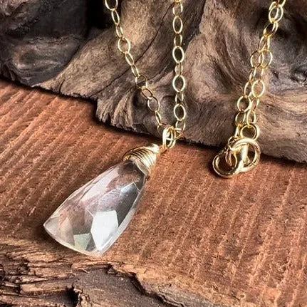 Life Force Good Vibes: Quartz Energy Necklace Silver or Gold