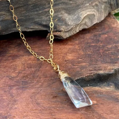 Life Force Good Vibes: Quartz Energy Necklace Silver or Gold