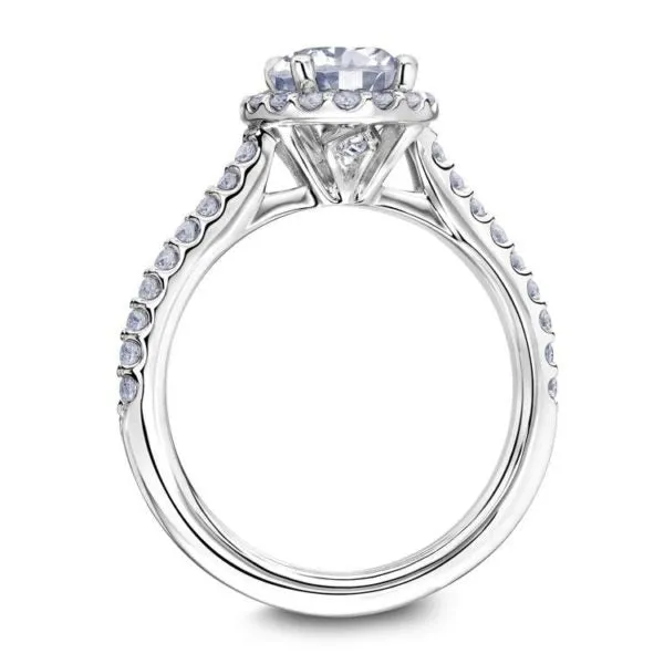 Luminaire Round Halo Engagement Ring