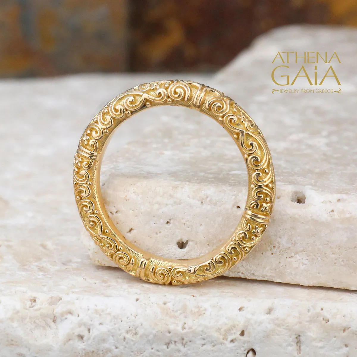 Meadow Breeze Eternal 18k Gold Ring