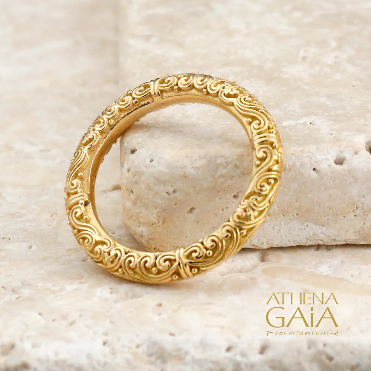 Meadow Breeze Eternal 18k Gold Ring