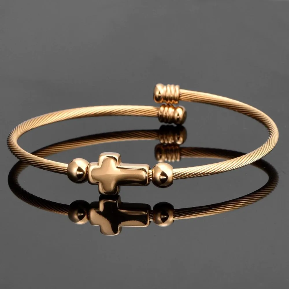 Men's Cross Bracelet <br> Bangle Rope