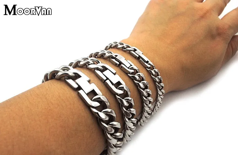 Men's Stainless Steel Chain Link Bracelets