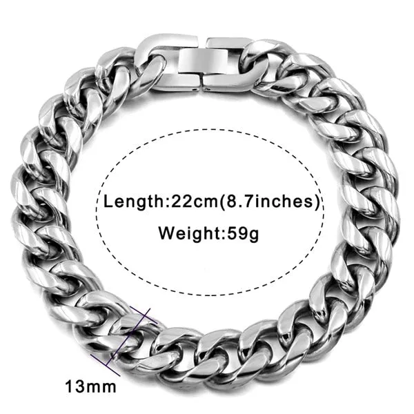 Men's Stainless Steel Chain Link Bracelets