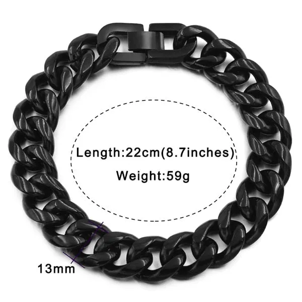 Men's Stainless Steel Chain Link Bracelets