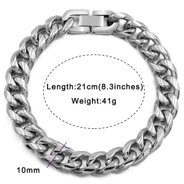 Men's Stainless Steel Chain Link Bracelets