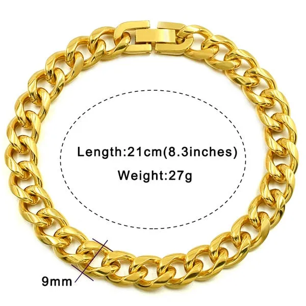 Men's Stainless Steel Chain Link Bracelets