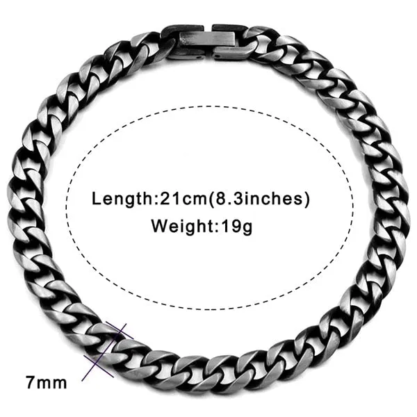 Men's Stainless Steel Chain Link Bracelets