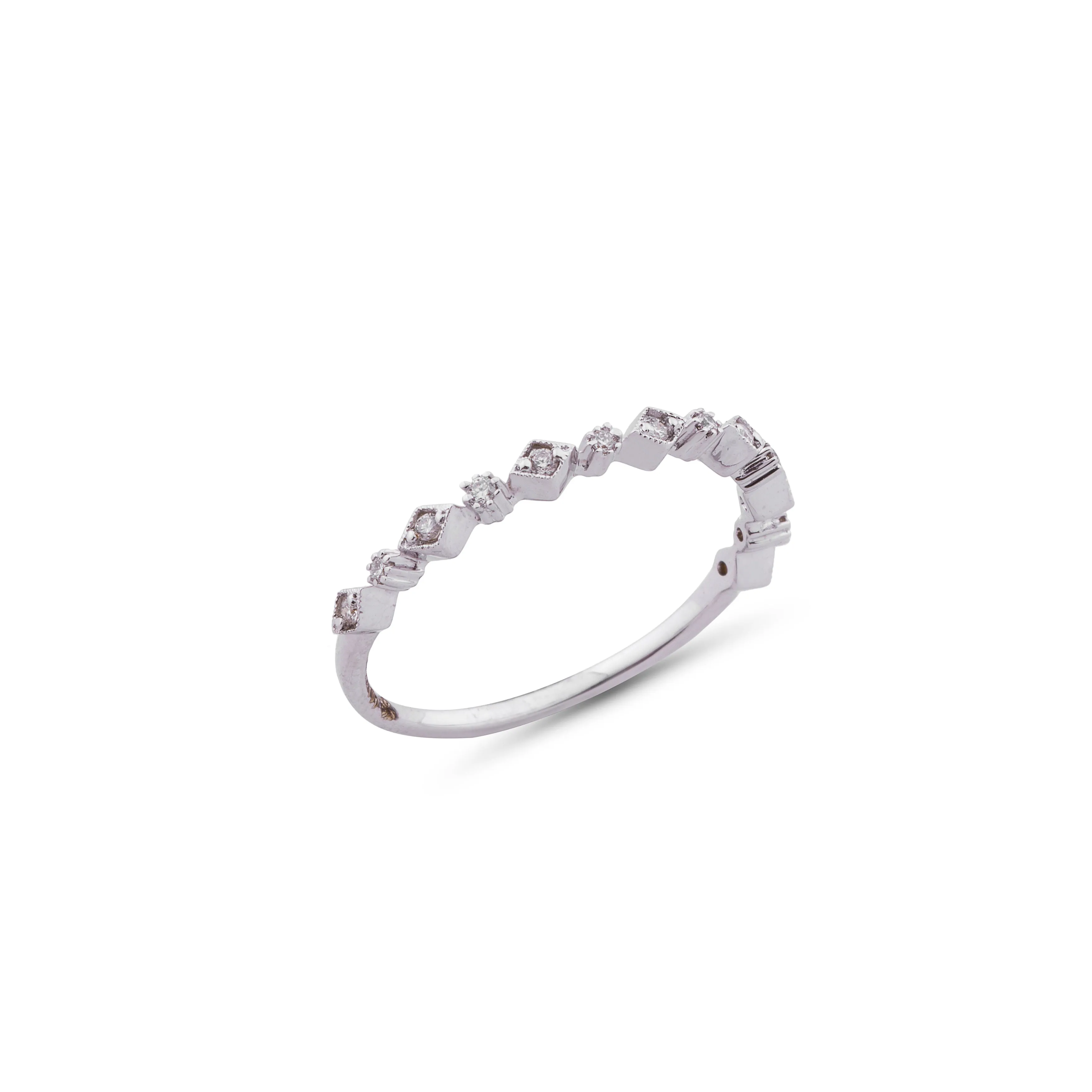 Mia, Diamond Band, 14K White Gold