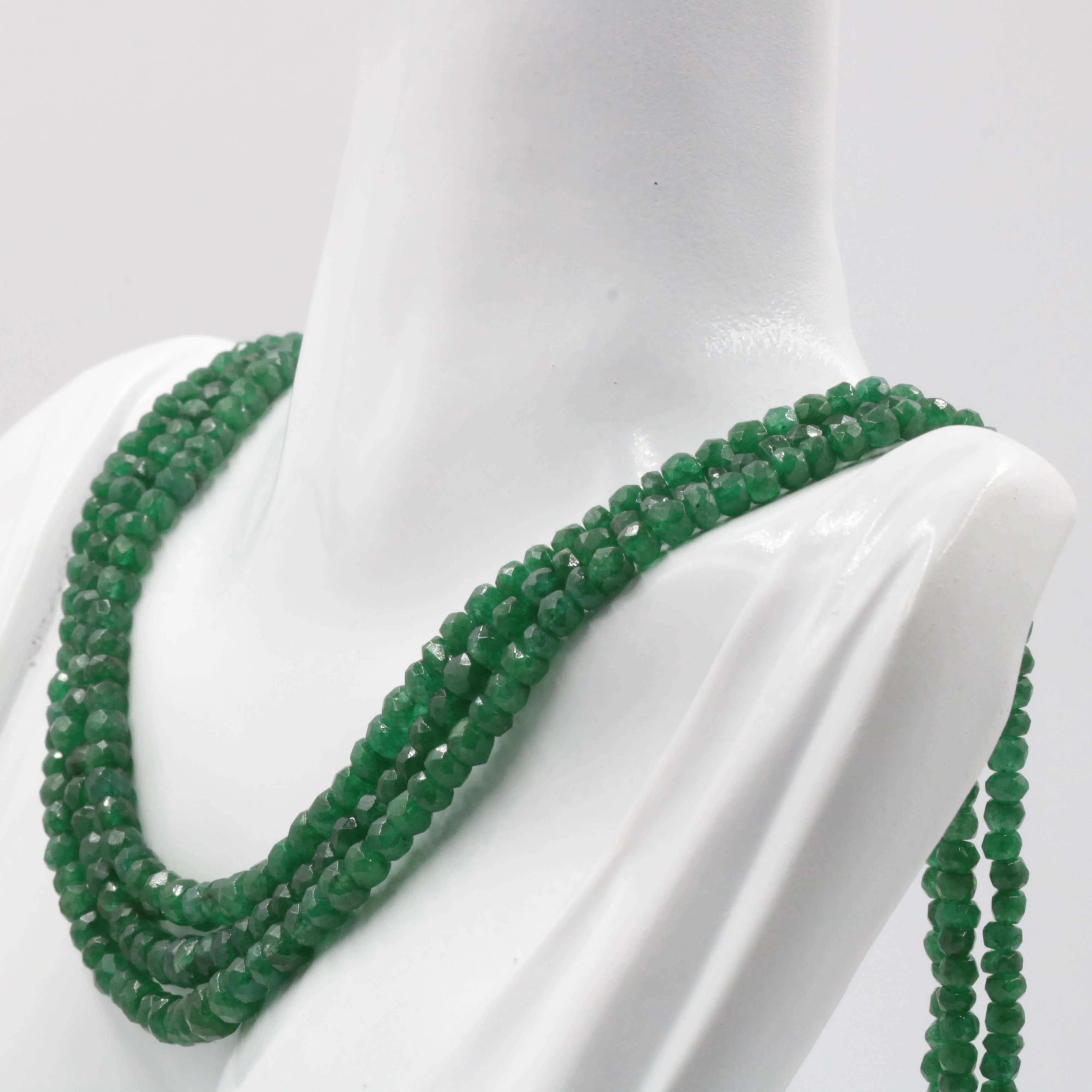 Natural Emerald Gemstone Beaded Necklace Green Necklace Necklace Beads Green Gemstone beads Genuine stone beads SKU:113225,113226,113227,113313