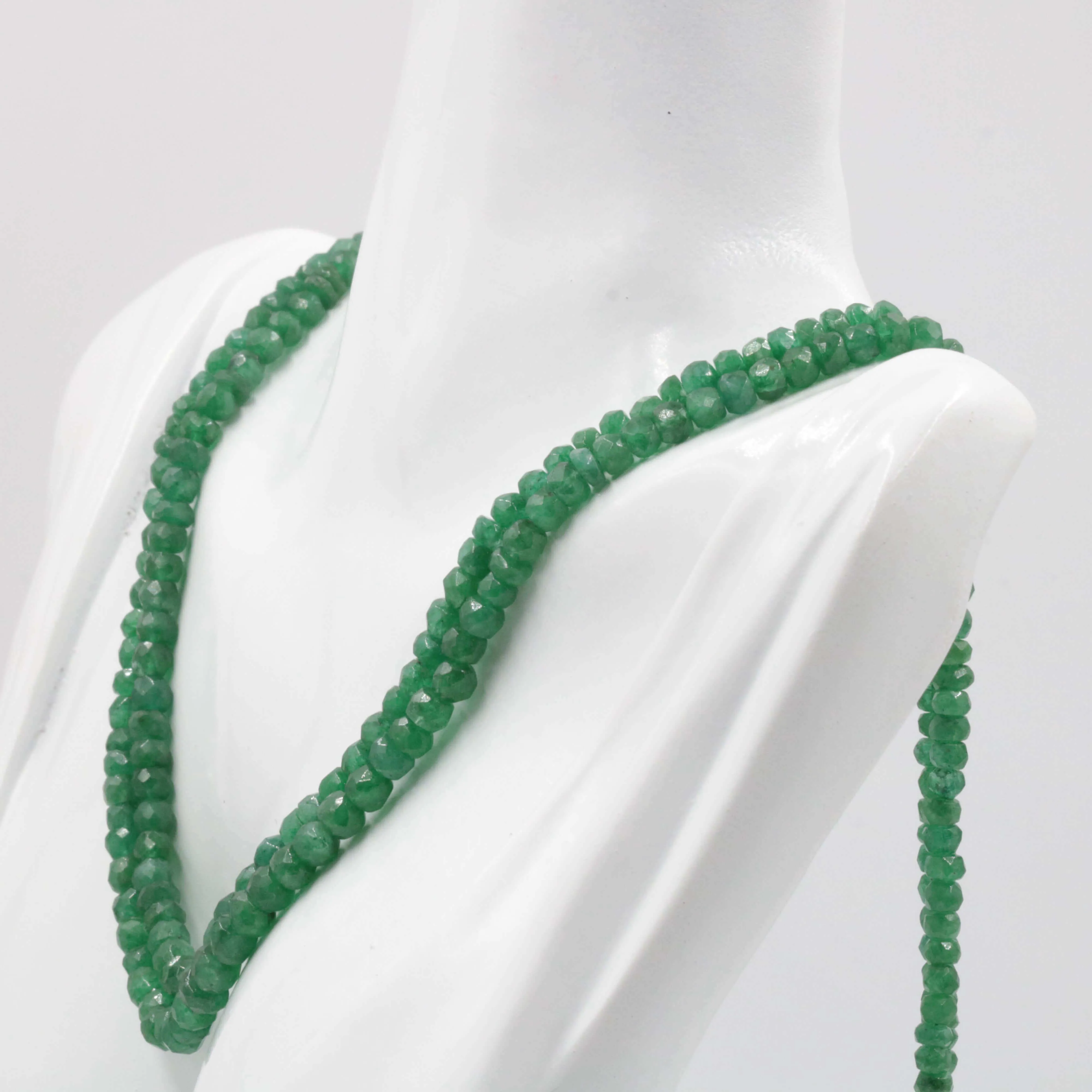 Natural Emerald Gemstone Beaded Necklace Green Necklace Necklace Beads Green Gemstone beads Genuine stone beads SKU:113225,113226,113227,113313