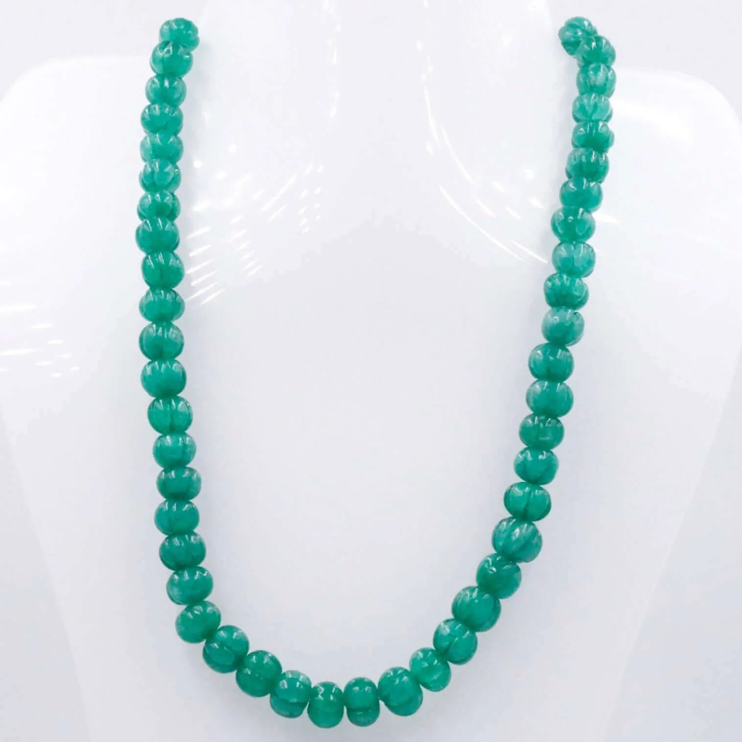 Natural Green Quartz gemstone Necklace Green Quartz Jewelry Quartz stone Necklace Green Quartz Pumpkin Necklace Quartz Beads SKU:6142483