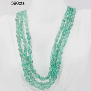 Natural Russian Emerald Quartz Necklace Russian Emerald Quartz Beaded Gemstone Necklace Green Russian Emerald Quartz SKU 6142944