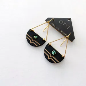 OTTI Turquoise Inlay Drop Earring