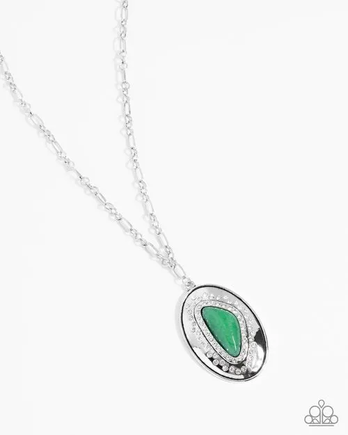 Paparazzi Necklace ~ Cover Story - Green