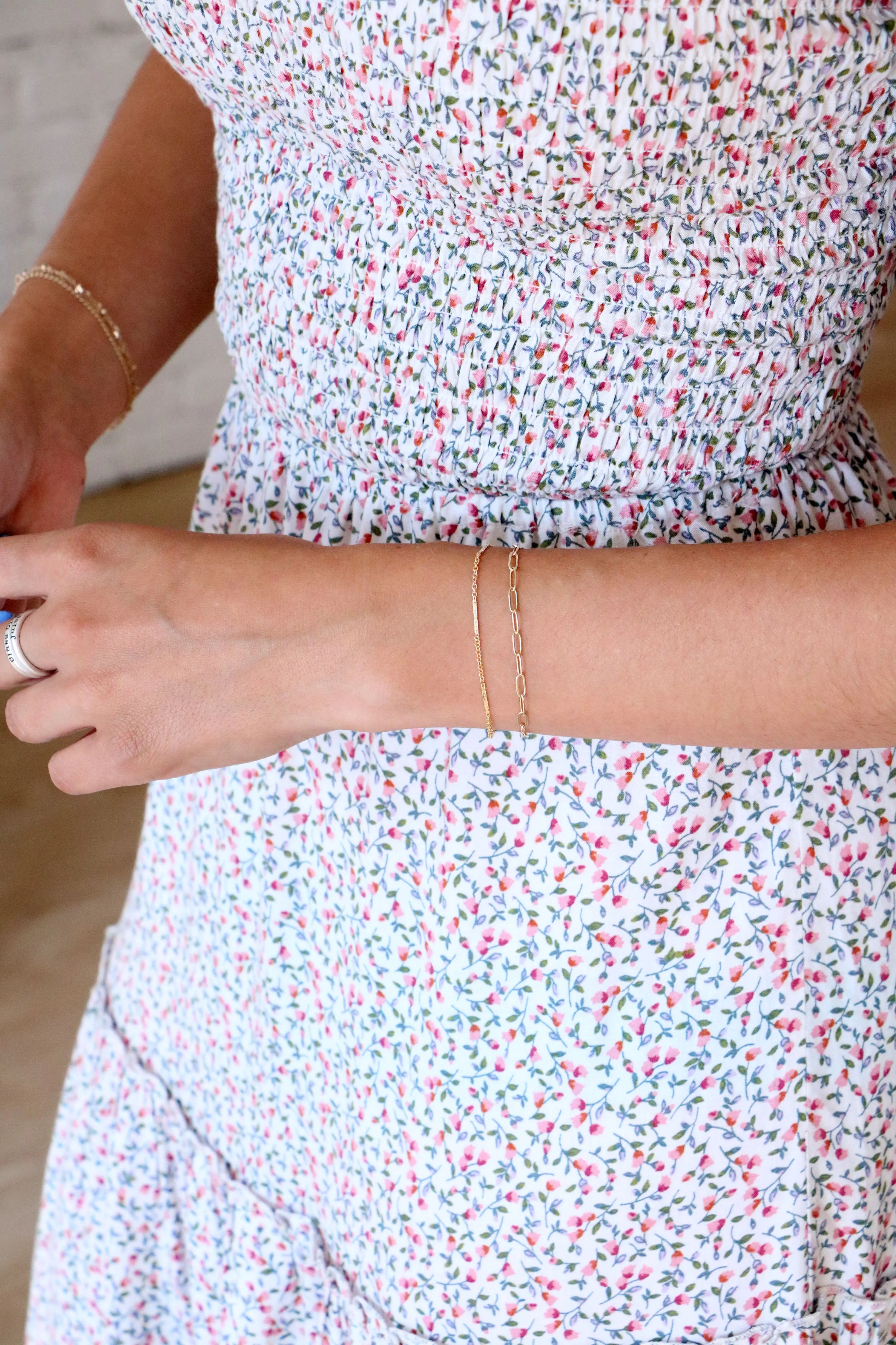 paperclip chain bracelet {silver or gold}