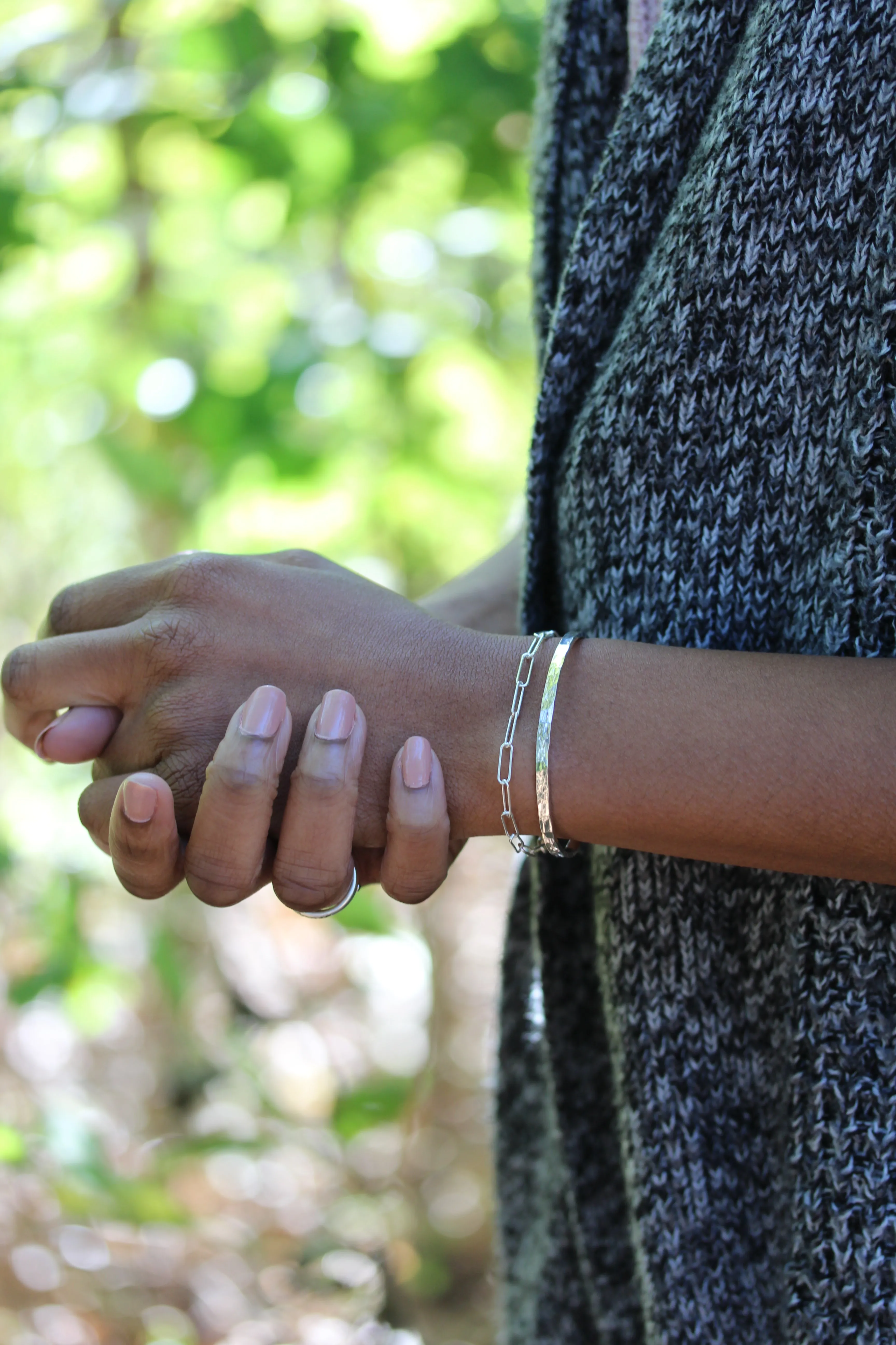 paperclip chain bracelet {silver or gold}