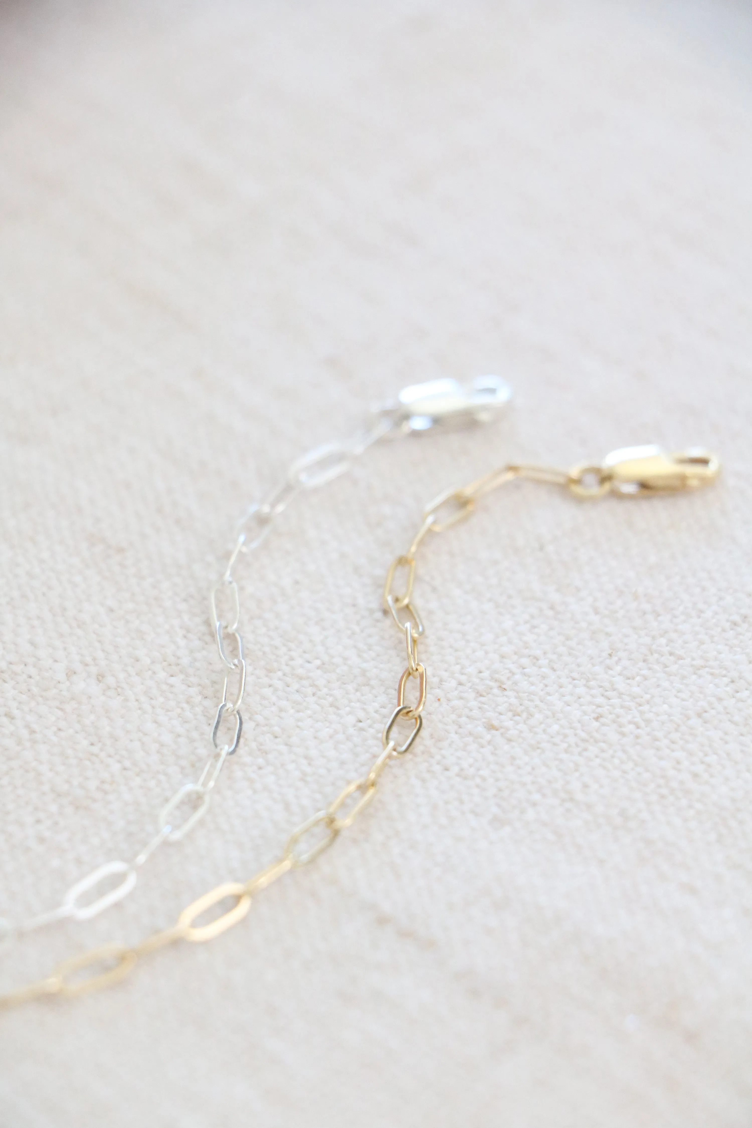 paperclip chain bracelet {silver or gold}