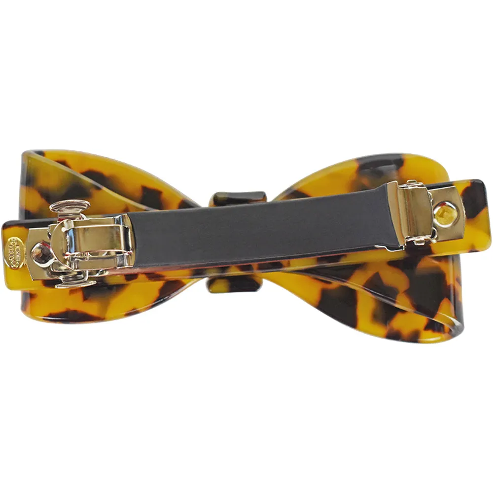 Parisian Tortoise Bow Hair Barrette