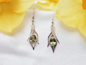 Peridot Teardrop Earrings