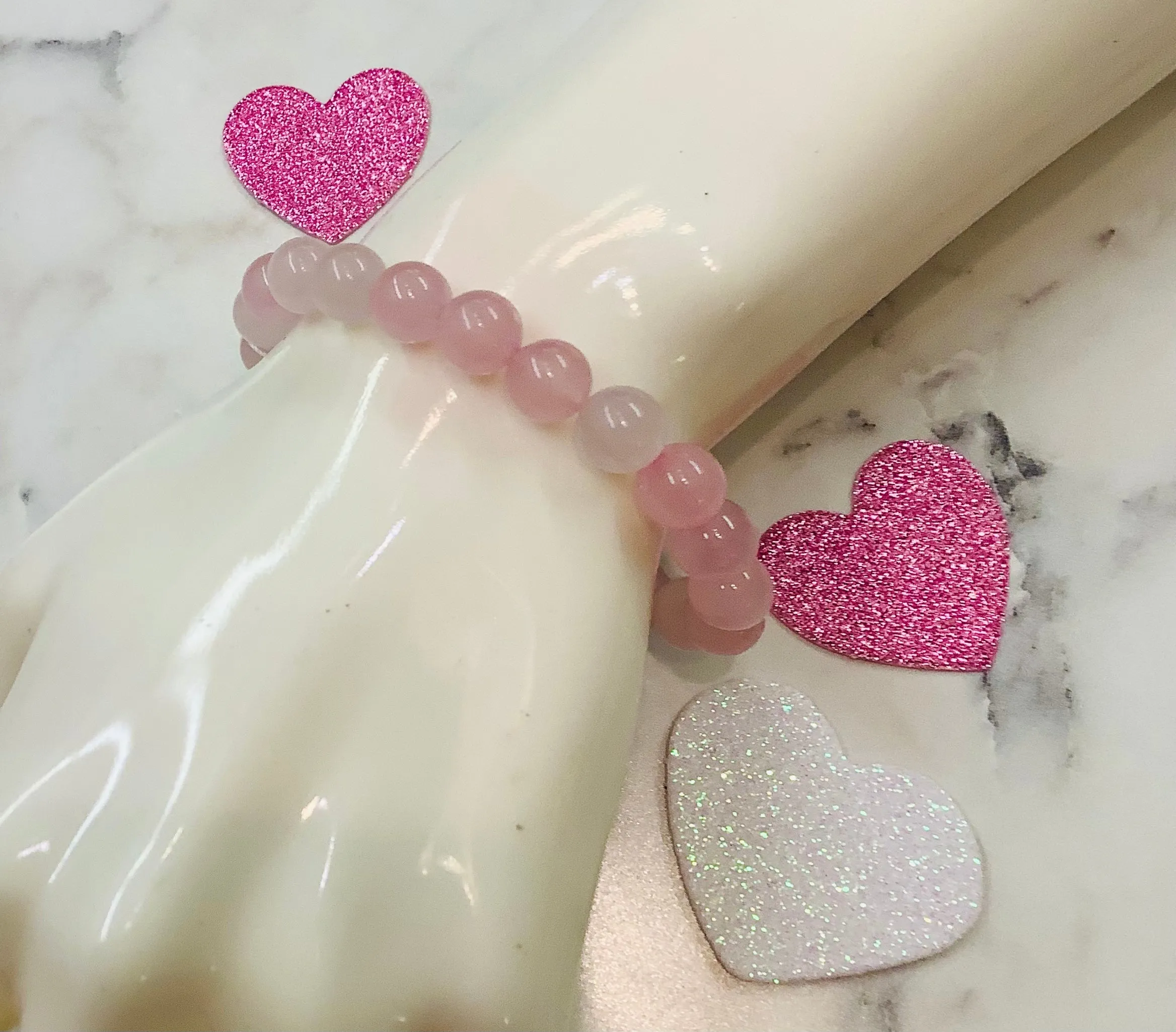 Priya Rose Quartz Bracelet #1