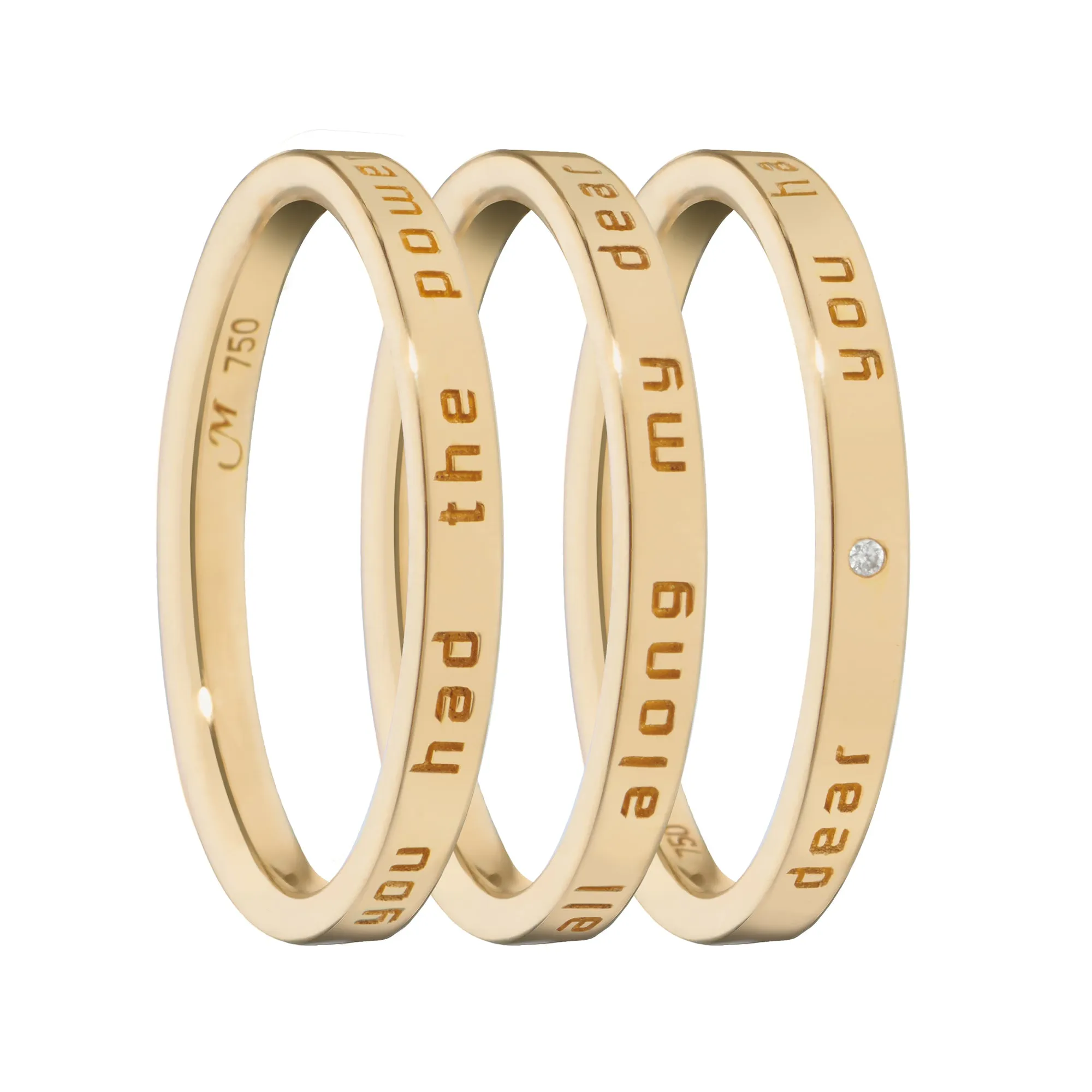 "Dorothy" Poesy Stackable Ring