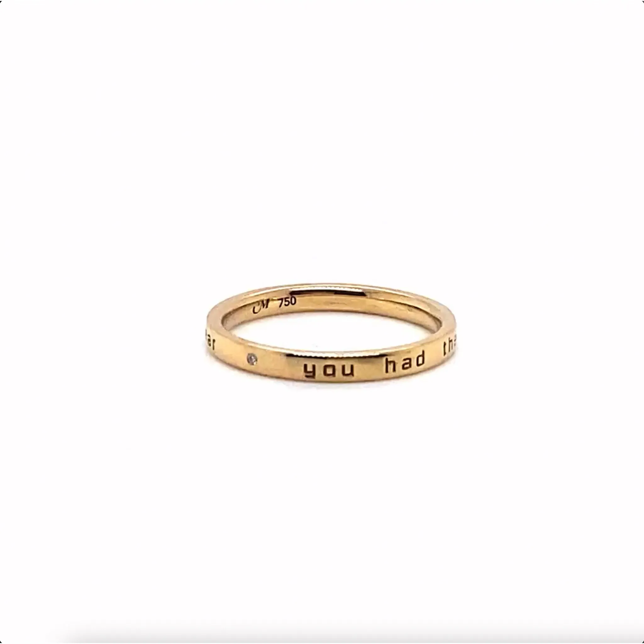 "Dorothy" Poesy Stackable Ring