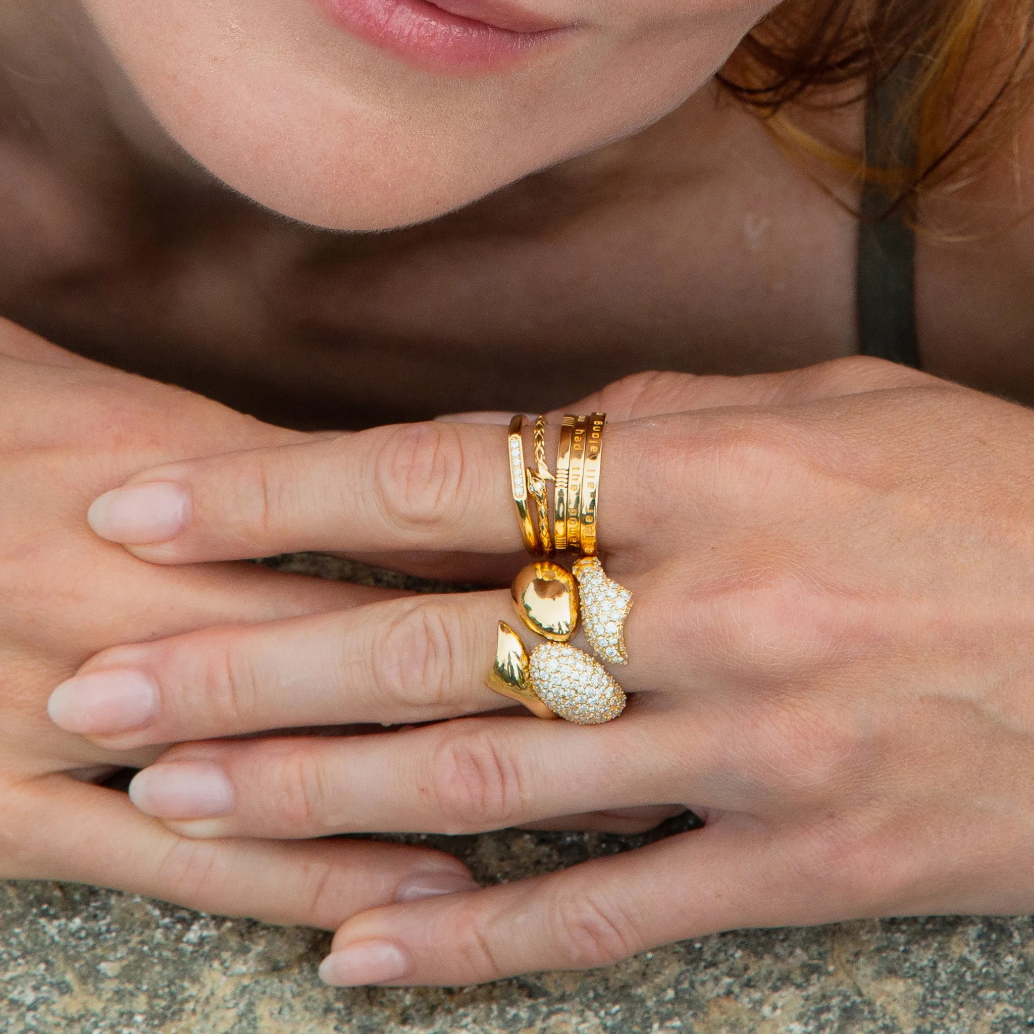 "Dorothy" Poesy Stackable Ring