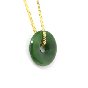 RealJade® "Circle of Heaven" Necklace – Represents Wealth, and Good Fortune Natural Nephrite Jade Necklace