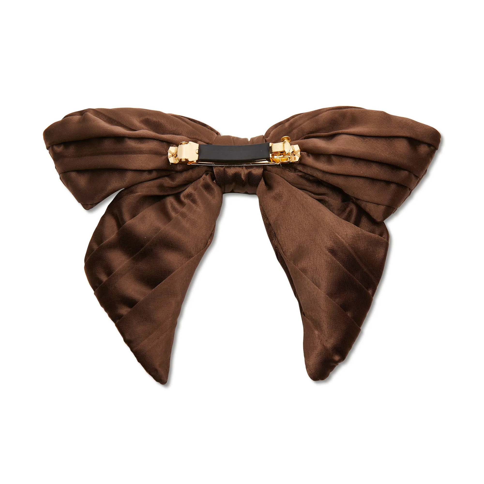 ROOTBEER CRYSTAL HONEYBEE BOW BARRETTE