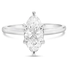 Rose | Marquise Moissanite Engagement Ring