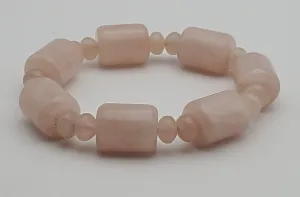 Rose Quartz Beaded Stretch Bracelet