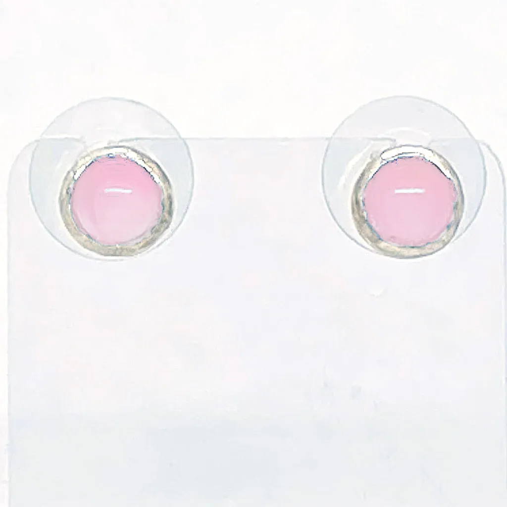 Rose Quartz Post earrings