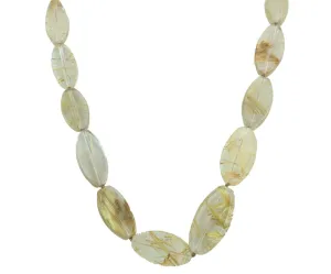 Rutilated Quartz Necklace 19"