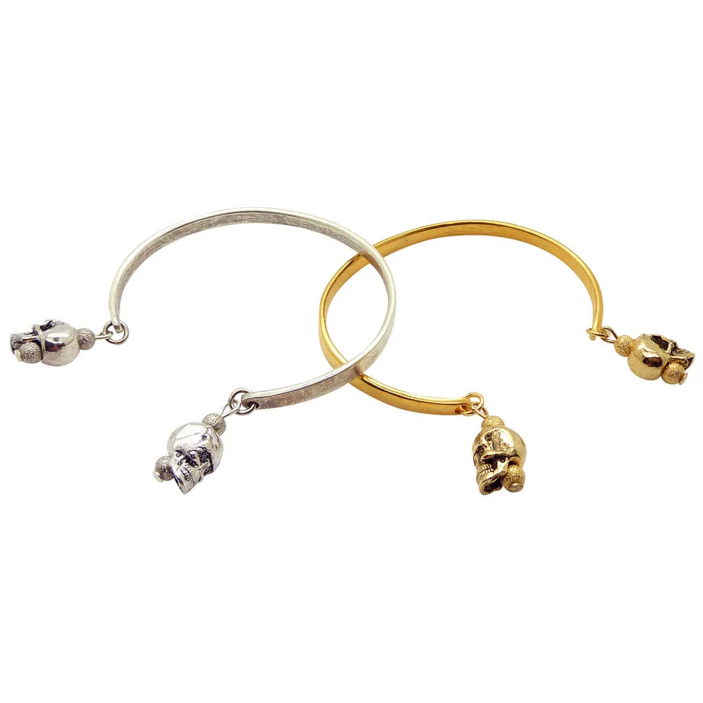 Skull Charm Duo Cuff