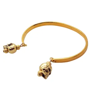 Skull Charm Duo Cuff