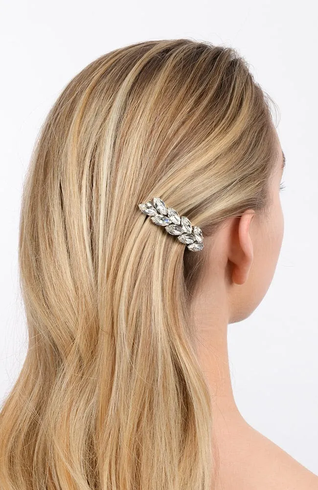 Small Ivy Crystal Barrette