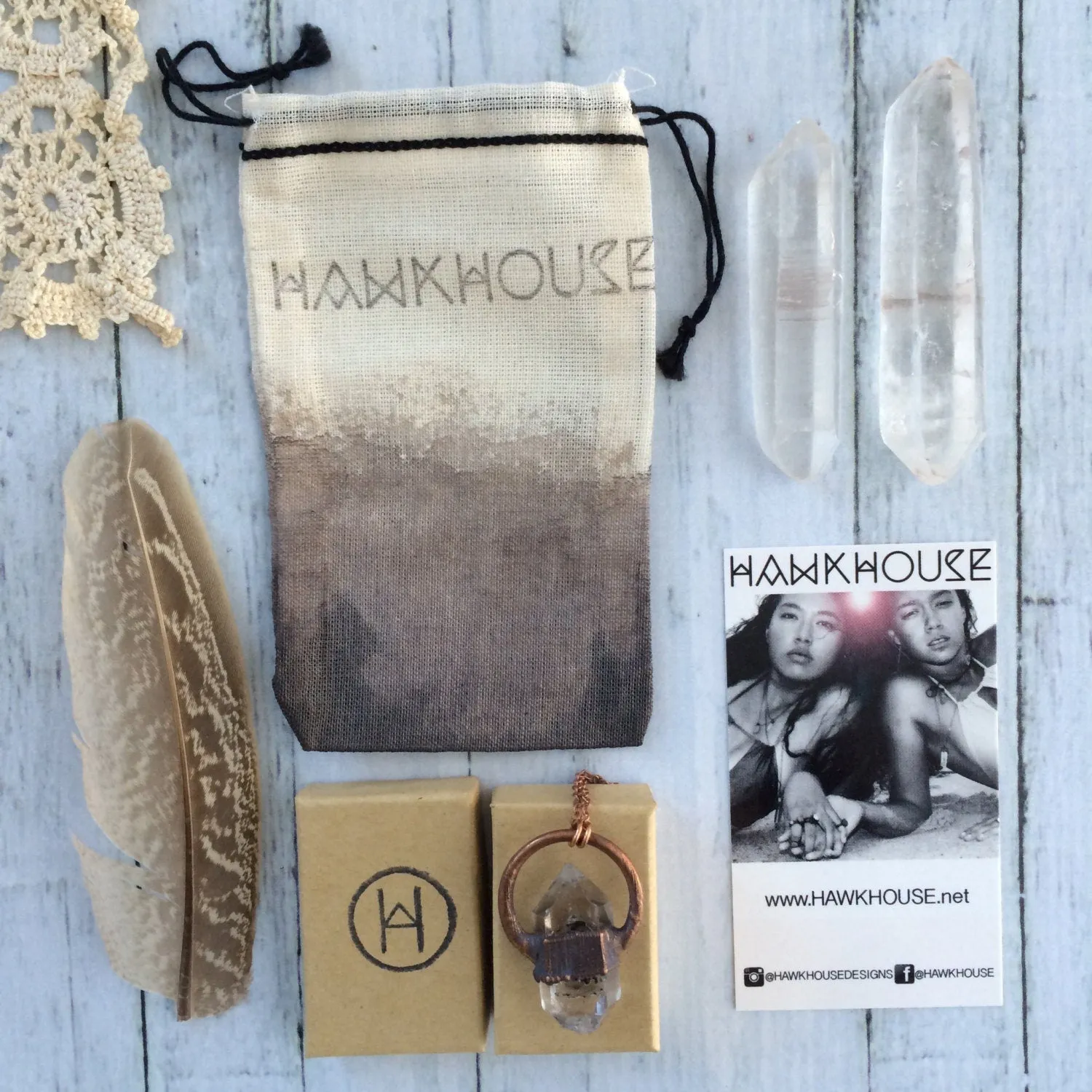 Smokey Quartz crystal necklace | Electroformed crystal necklace