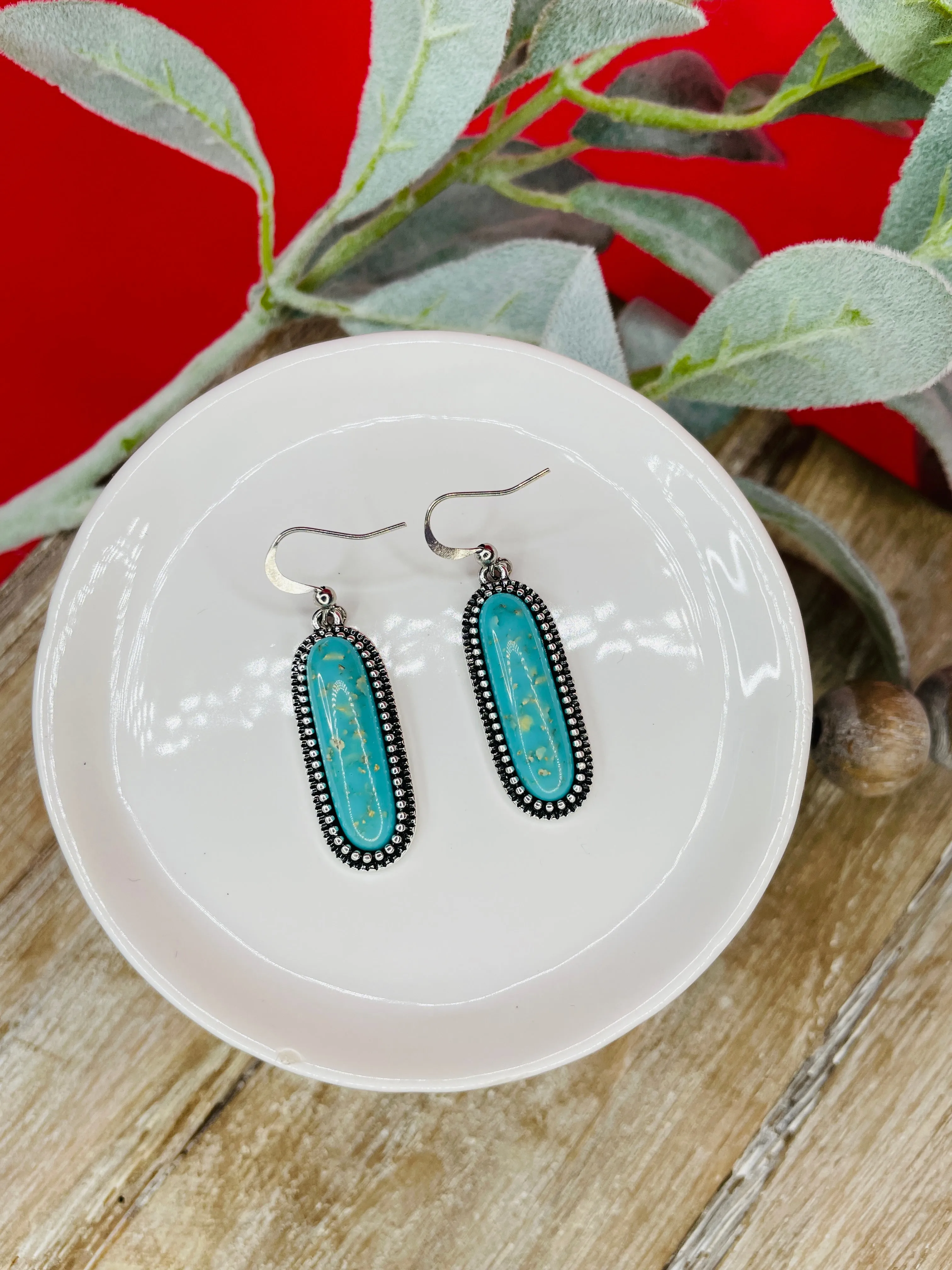 Speckled Turquoise Earrings