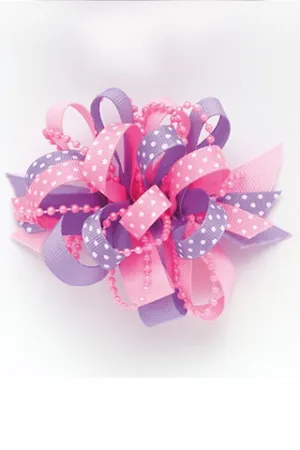 SPRING BOW BALLET BARRETTE