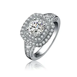 Sterling Silver Cubic Zirconia Statement Ring