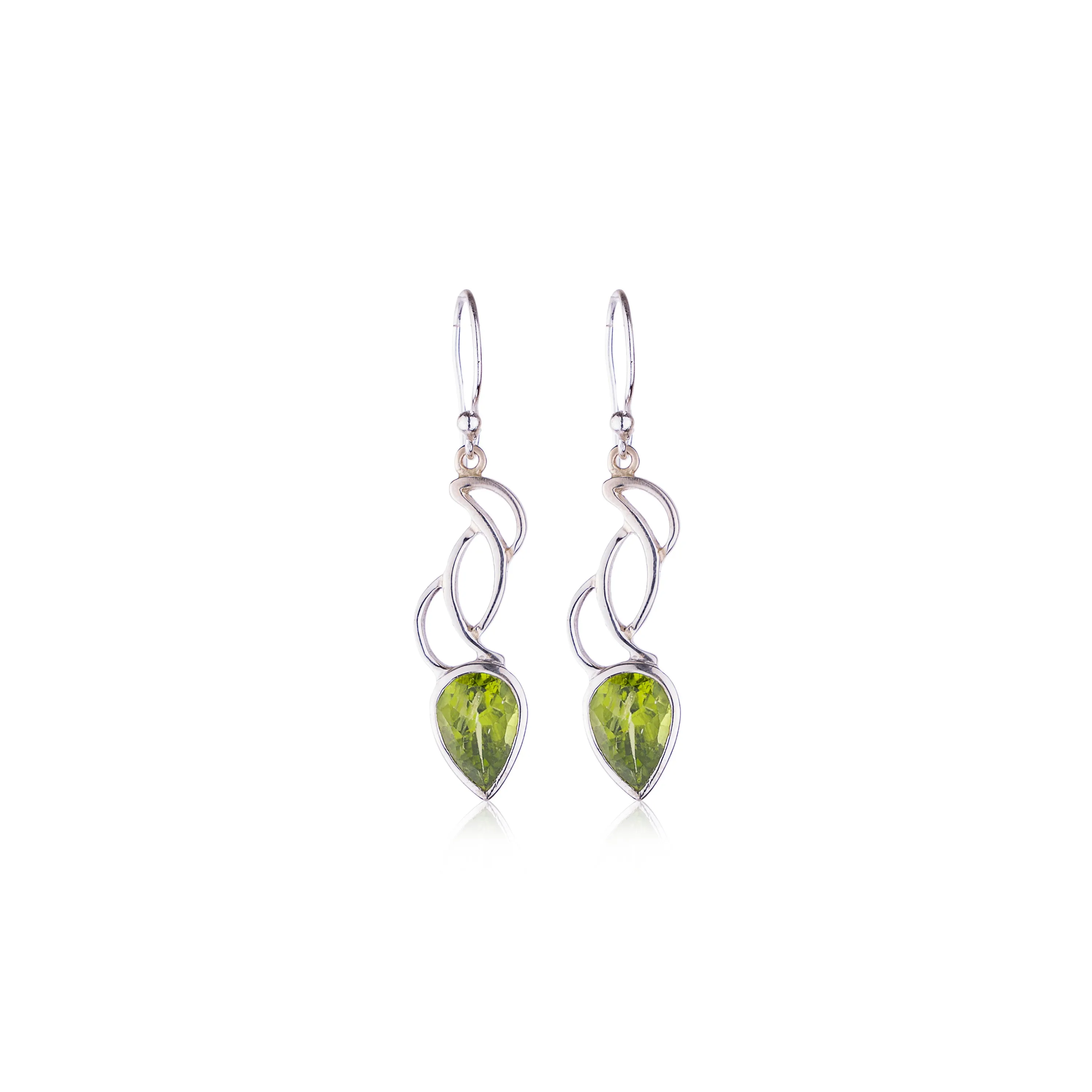 Suhani Peridot Earrings, Sterling Silver