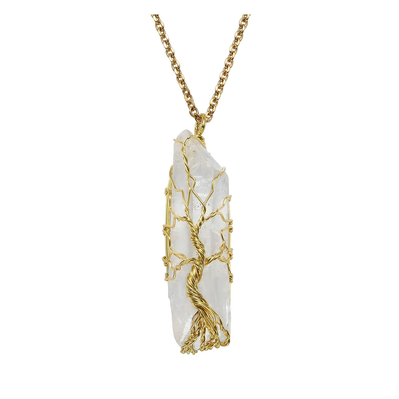 Tree of Life Crystal Pendant Necklace | Jovivi