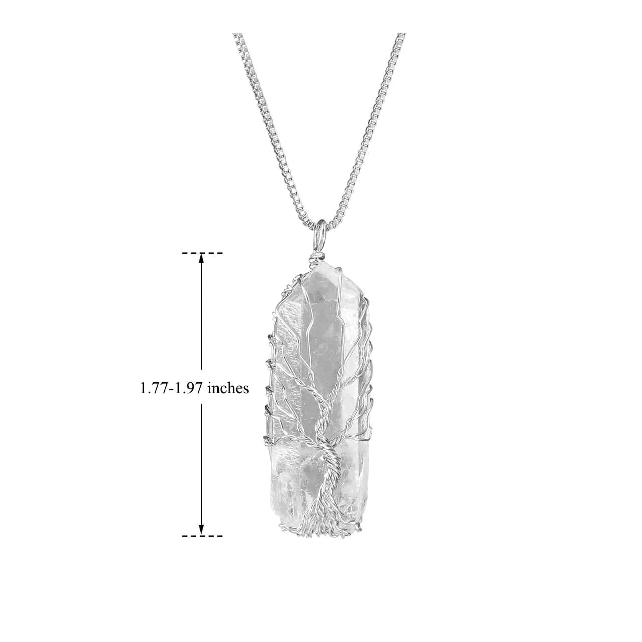 Tree of Life Crystal Pendant Necklace | Jovivi