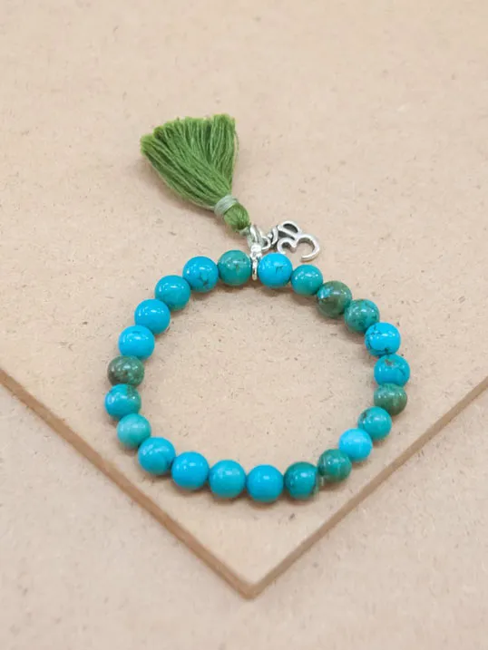 Turquoise Mala Bracelet