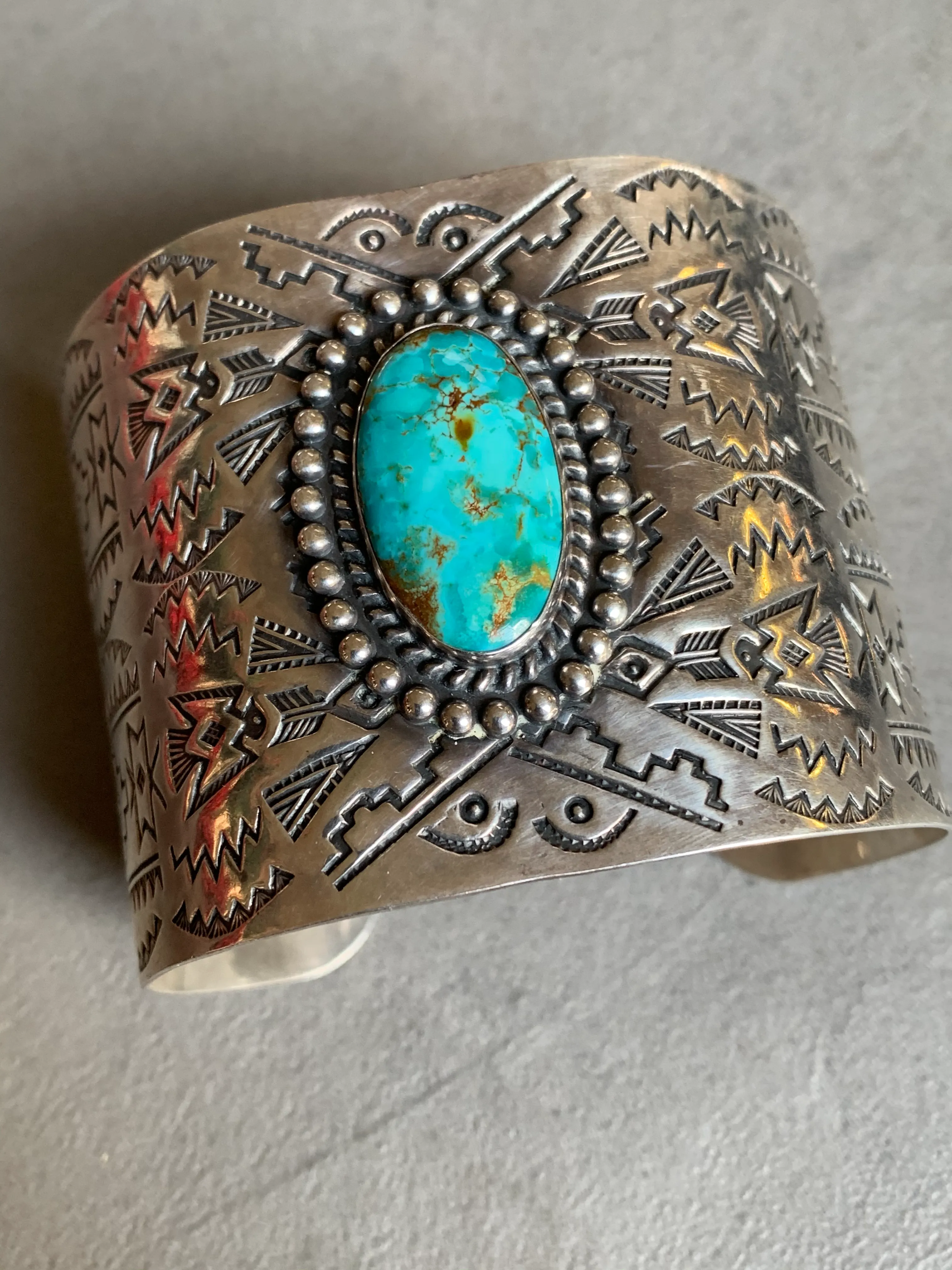 Vintage Sterling Turquoise Bracelet