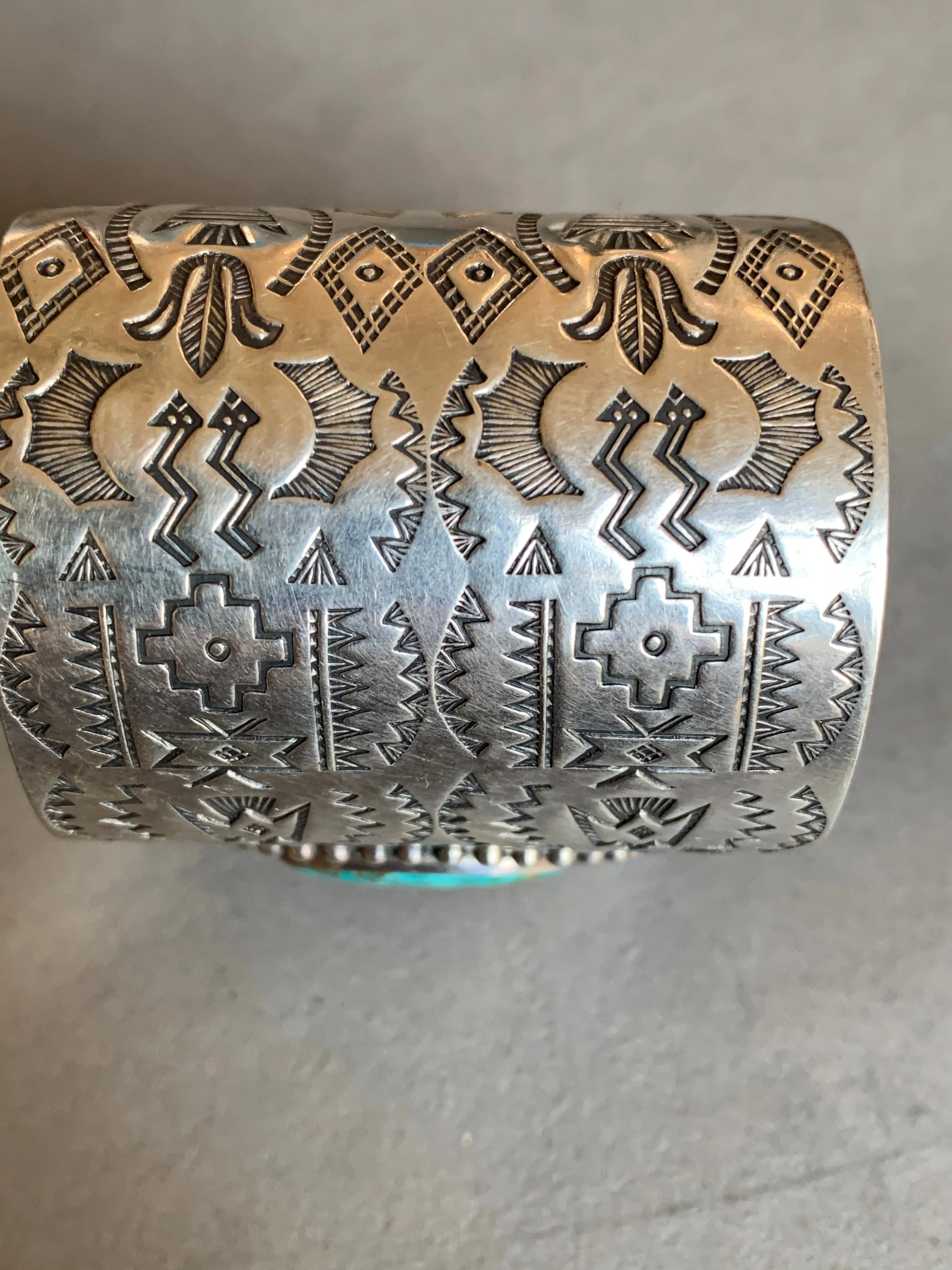 Vintage Sterling Turquoise Bracelet